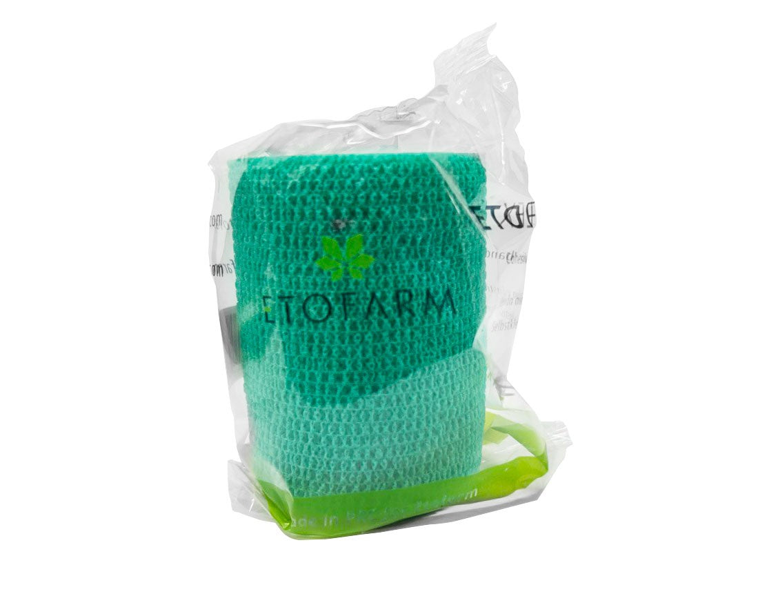 BENDA elastica AUTOADESIVA ETOFLEX, CM 7,5, 4,5 MT, verde