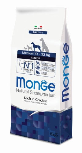 Monge SENIOR DAILY Medium Pollo 3kg - cane