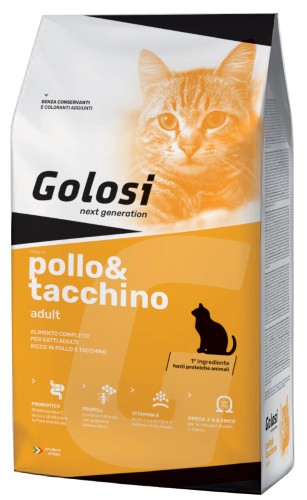 GOLOSI GATTO PRB POLLO & TACCHINO SACCO 20 KG
