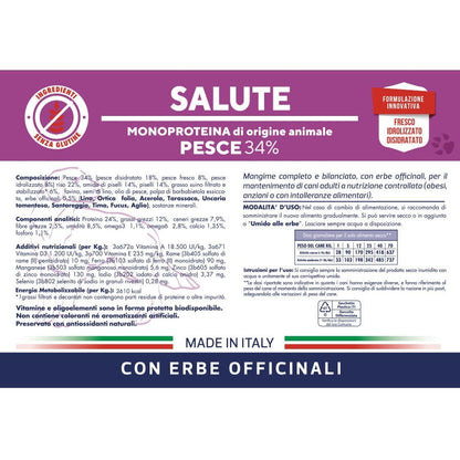 VET LINE CANE SALUTE PESCE 12,5 Kg